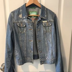 hollister size L jean jacket